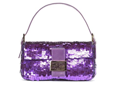 fendi purple sequin bag|Fendi korea baguette bag.